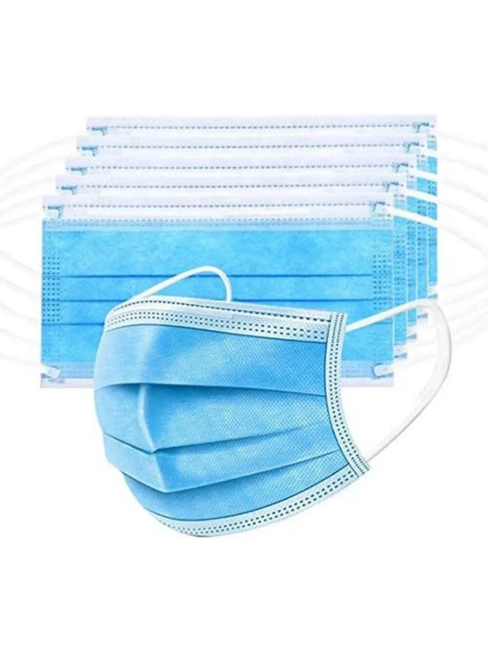 100 Pack Disposable Face Masks | ASTM Level 2, 3-Layer Safety Masks for Adults